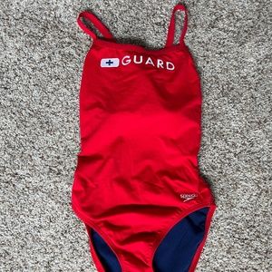 Speedo One Piece Lifeguard Swimsuit